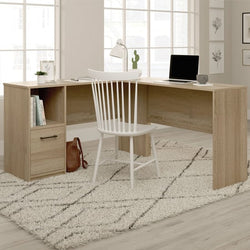 Luna L-Shaped Corner Desk for Home Office - Oak