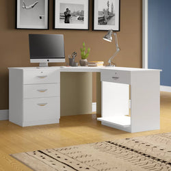 Suprima Corner Desk - White