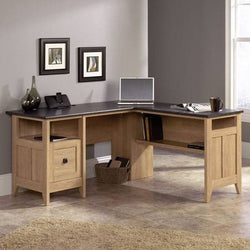 Vespa L-Shaped Corner Desk for Home Office - Oak