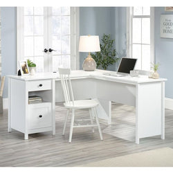 Nova L Shaped Corner Desk - White