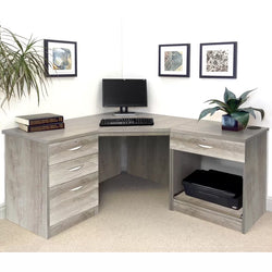 Suprima Corner Desk - Grey Nebraska